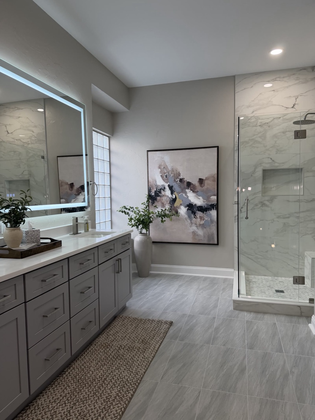Master bathroom after remodel